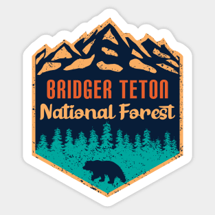 Bridger teton national forest Sticker